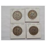 1934-S, 1935, Walking Liberty Half Dollar