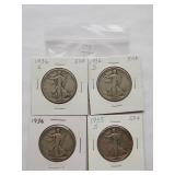 1936, 1936-D, Walking Liberty Half Dollar