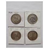 1937-D, 1937-S Walking Liberty Half Dollar