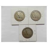 1939, 1939-D, 193P-S Walking Liberty Half Dollar