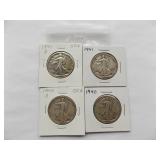 1940-S, 1941, 1 Walking Liberty Half Dollar