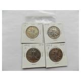 1941-S, 1942, 1942-S, 1942-D, Walking Liberty Half Dollars