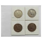 1941-S, 1942, 1942-S, 1942-D, Walking Liberty Half Dollars