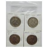1943-D, 1943-S Walking Liberty Half Dollar
