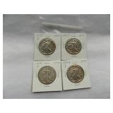 Walking Liberty Half Dollar 1945-D, 1945, 1944-S, 1944-D