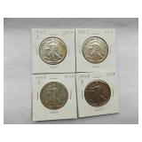 Walking Liberty Half Dollar 1945-D, 1945, 1944-S, 1944-D