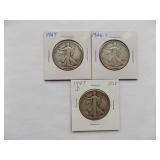 1946-S, 1947-D, 1947 Walking Liberty Half Dollar