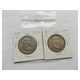 1951-D, 1951-S Franklin