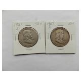 1951-D, 1951-S Franklin