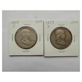 1953-D, 1953-S Franklin