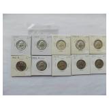 WASHINGTON QUARTERS 1949-D, 1949, 1950-S,1950-D, 1951, 1951-D, 1952-D, 1952-S,1953-D,1953