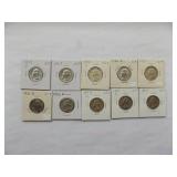 WASHINGTON QUARTERS 1949-D, 1949, 1950-S,1950-D, 1951, 1951-D, 1952-D, 1952-S,1953-D,1953