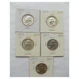 WASHINGTON QTR 1956, 1956-D, 1957