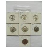 WASHINGTON QTR 1959-D, 1960-D, 1961