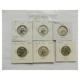 WASHINGTON QUARTERS 1964-D, 1964, 1963-D,1963, 1962-D, 1962