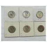 WASHINGTON QUARTERS 1964-D, 1964, 1963-D,1963, 1962-D, 1962