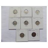 1930,1929-S, 1929-D, 1929, 1935,1934,1930-S, 1931 Mercury dimes