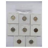 1944,1943-S,1943, 1942-S, 1942-D,1941,1942,1941-S Mercury dimes
