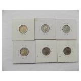 1944-D, 1944-S, 1945, 1945-D, 1945-S, 1945-S Mercury dimes