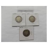 1895, 1896, 1897 Barber Quarter