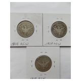 1898, 1898-O, 1899 Barber Quarter