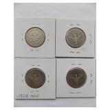 1907-O, 1908, 1908-D, Barber Quarter