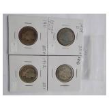 1909-O, 1910, 1911, 1912 Barber Qtr