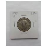 1918-S Standing Liberty Quarter
