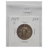 1924-S Standing Liberty Quarter