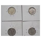 1940, 1940-D, 1940-S, 1941 Mercury Dime