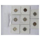 1944,1943-S,1943, 1942-S, 1942-D,1941,1942,1941-S Mercury dimes