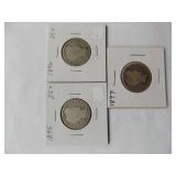 1895, 1896, 1897 Barber Quarter