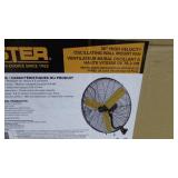 Master 30" High Velocity Oscillating Wall Mount Fan (Item N)