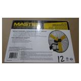 Master 24" High Velocity Oscillating Wall Mount Fan (Item12)