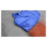 (2) Large Tarps and Snow Fence
