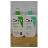 (Lot of 2) CeraVe Foaming & Hydrating Face Wash, Facial Cleanser for Normal to Oily Skin-12 oz