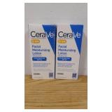 Set of 2 CeraVe Face Moisturizer with Sunscreen, AM Facial Moisturizing Lotion for Normal to Dry Skin - SPF 30-2 fl oz