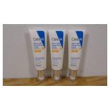 Lot of 3 CeraVe Ultra-Light Face Lotion Moisturizer with Sunscreen - SPF 30 – 1.7oz-Out of Package