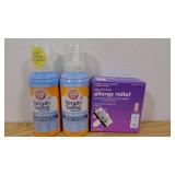 Mix Lot of 2 Simply Saline Nasal Care Daily Relief Mist Spray - 4.5oz & Up & Up Non-drowsy Allergy Relief 30Ct 180mg-12/23