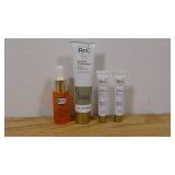 Set of 4-RoC Skin Care Regiment-Mulit Correxion Daily Serum-.33fl oz- Deep Wrinkle Night Cream-1.3fl oz- 2 Line Smoothing Eye Cream-.25fl oz