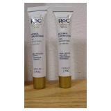 Set of 4-RoC Skin Care Regiment-Mulit Correxion Daily Serum-.33fl oz- Deep Wrinkle Night Cream-1.3fl oz- 2 Line Smoothing Eye Cream-.25fl oz