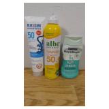 Lot of Sunscreens-SPF 50-Cream-Spray-Kids