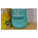 Lot of Sunscreens-SPF 50-Cream-Spray-Kids