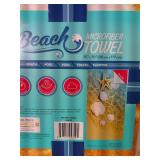 Set of 2 Whitley Willows Microfiber Beach Towel-Shells-Quick Dry