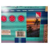 Set of 2 Whitley Willows Microfiber BEACH TOWEL 35x70-Palm Beach Sunset