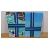 Set of 2 Whitley Willows Microfiber Beach Towel 35" x 70"-Turtles