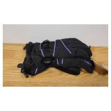 Head Girls Junior Jr Black Insulated Ski Snowboard Winter Gloves L 10-14