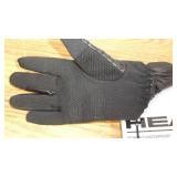 Head Womens Hybrid Gloves SMALL Waterproof Windproof BLACK Fauxfur Plush Lining