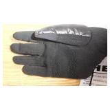 Head Womens Hybrid Gloves Medium Waterproof Windproof BLACK Fauxfur Plush Lining