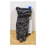 Head Womens Hybrid Gloves Large Waterproof Windproof BLACK Fauxfur Plush Lining